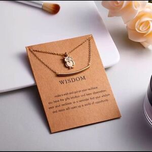 NEW … “WISDOM” Necklace With Inspirational Card